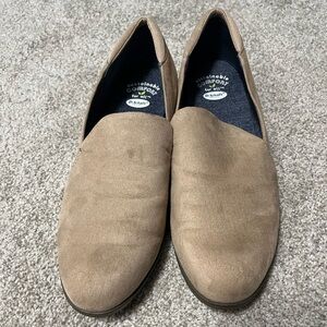 Dr. Scholl's Womens Rate Faux Suede Slip On Loafers